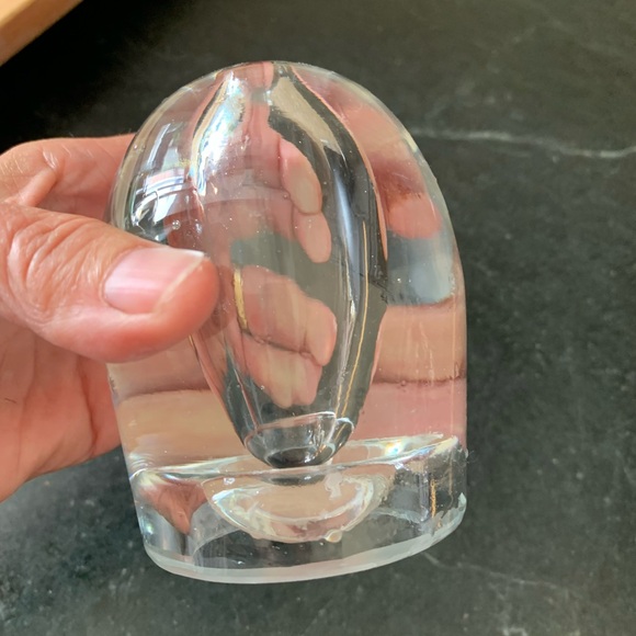 VINTAGE | Blown Glass Art Glass Vase/Oil Lamp - Picture 2 of 7